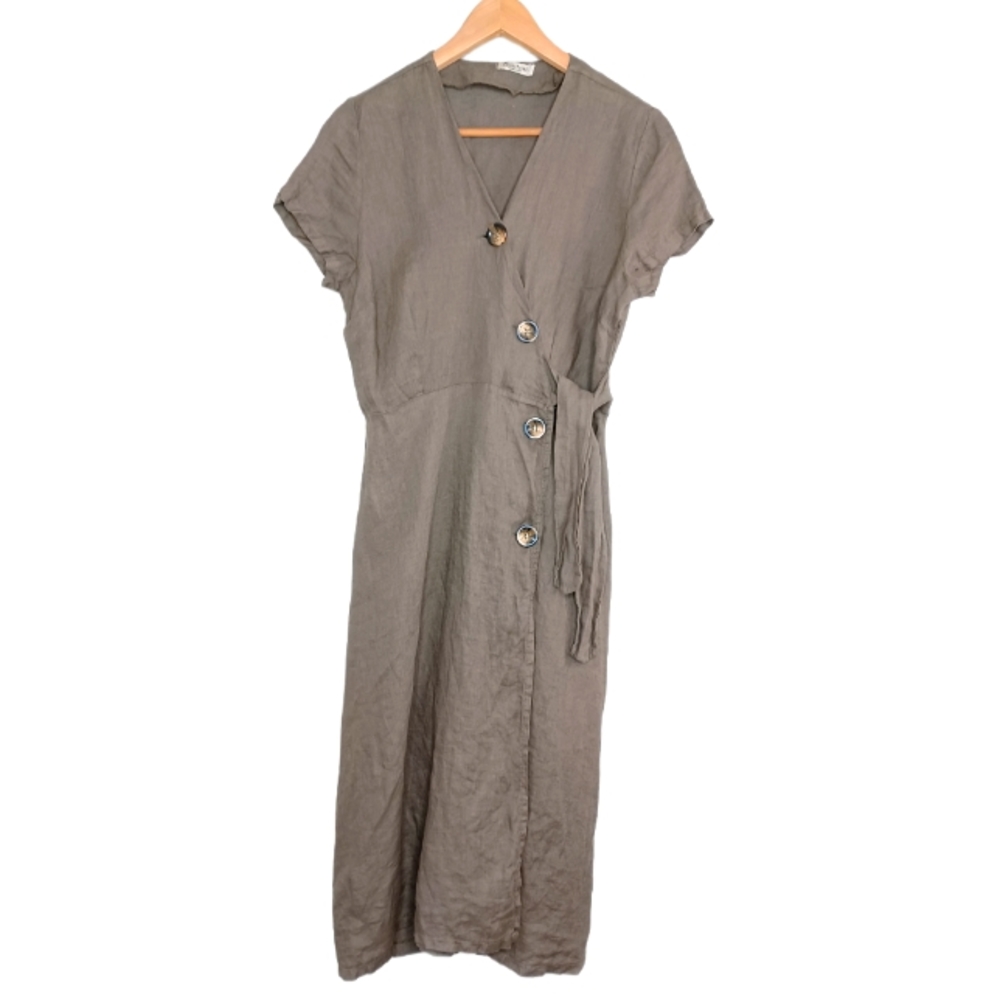 Alessia Pacini Linen Lagenlook Midi Dress